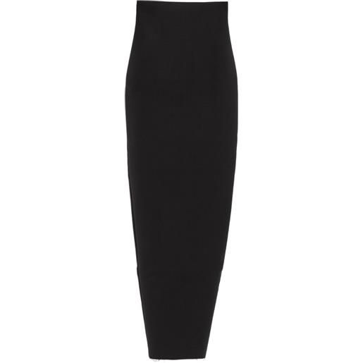 Rick Owens gonna lunga denim - nero