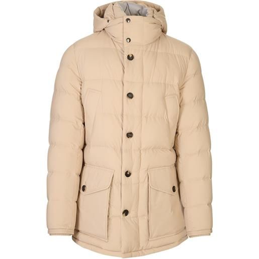 Kiton piumino con cappuccio - toni neutri