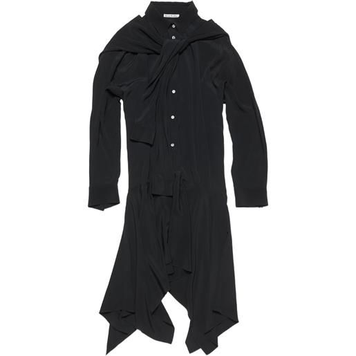 Acne Studios abito midi con bottoni - nero