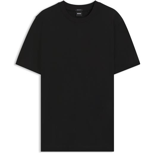 BOSS t-shirt regular fit in jersey di cotone, nero