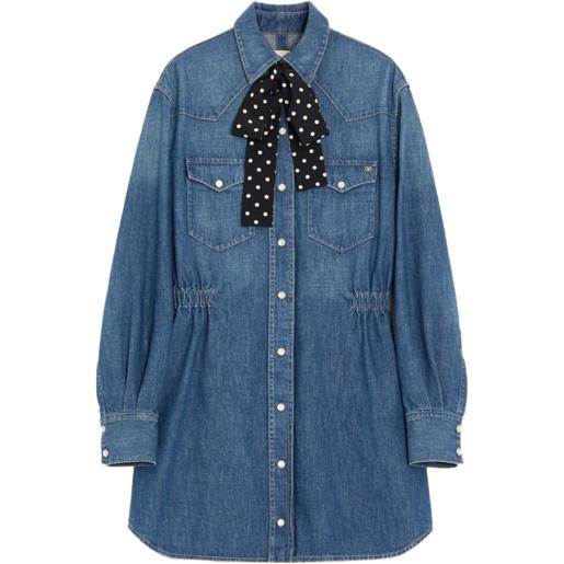 Valentino Garavani abito midi denim - blu