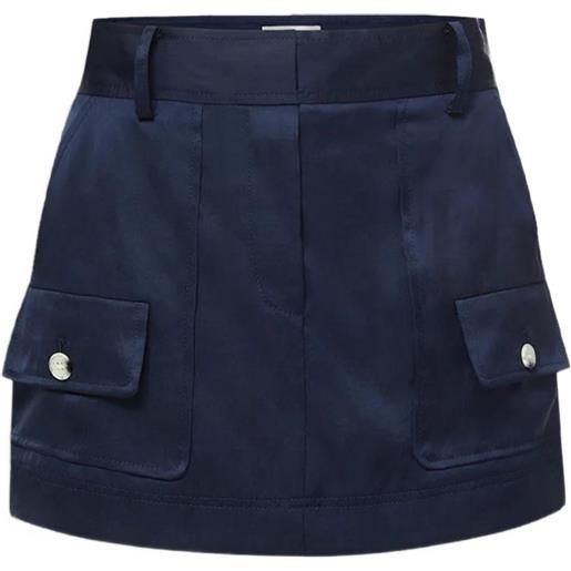 Veronica Beard gonna felina con tasche - blu