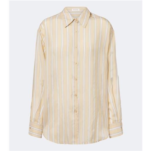The Frankie Shop camicia peri in twill a righe
