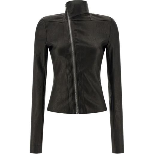 Rick Owens giacca asimmetrica tower gary jkt - nero