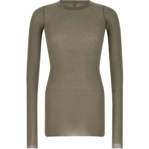 Rick Owens t-shirt tower rib ls t - verde
