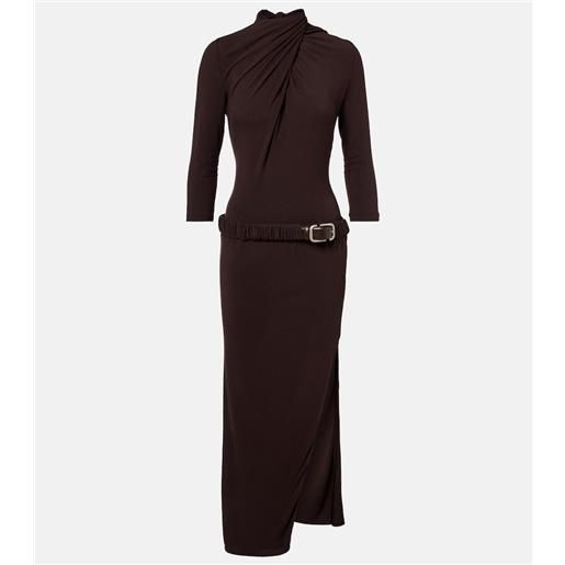 The Attico abito midi in jersey