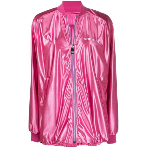 Khrisjoy bomber con logo - rosa