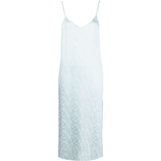 Palm Angels abito corto con stampa - blu
