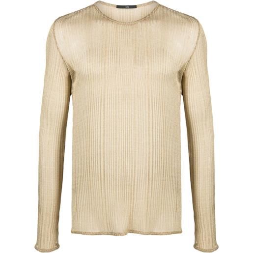 SAPIO maglione n22 semi trasparente - oro
