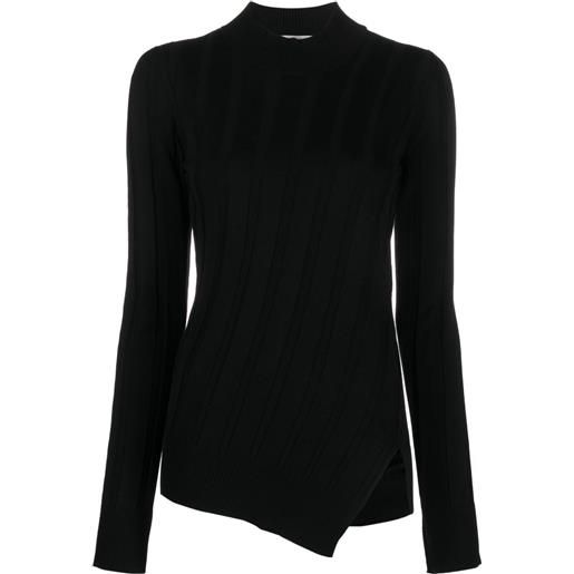 Stella McCartney maglione asimmetrico - nero