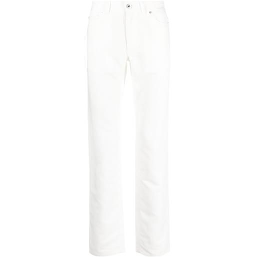 Brioni pantaloni slim con 5 tasche - bianco
