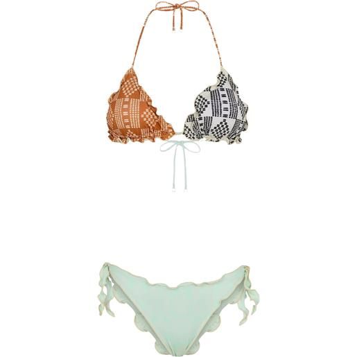 ME FUI - bikini triangolo con slip laccetti