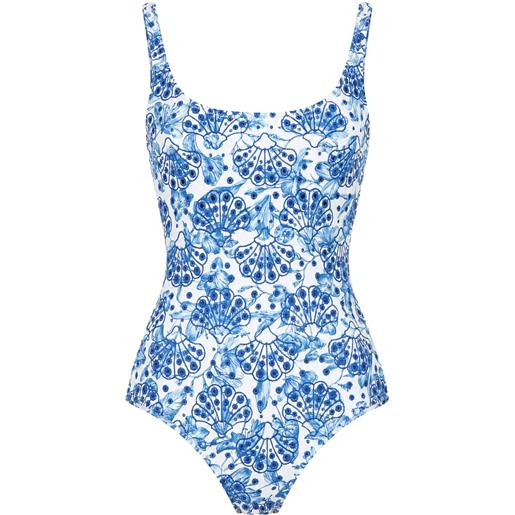 TWINSET costume intero con ricamo floreale