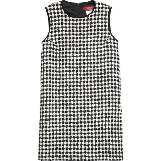 Max Mara Studio - abito shift in tweed pied-de-poule