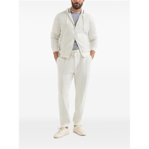 Brunello Cucinelli felpa con zip - bianco