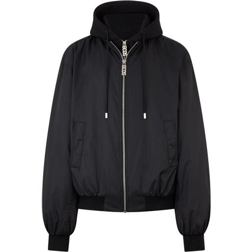 GCDS bomber con cappuccio - nero