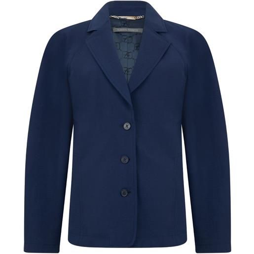Alberta Ferretti giacca con revers a lancia - blu