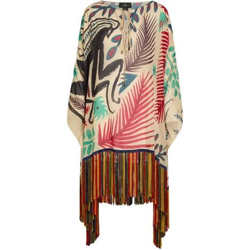 ETRO abito corto con stampa grafica x tabby booth - toni neutri