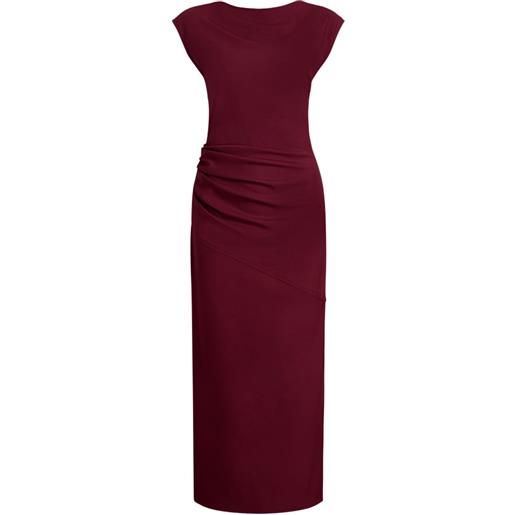 Proenza Schouler abito katia in gabardine di lana - rosso