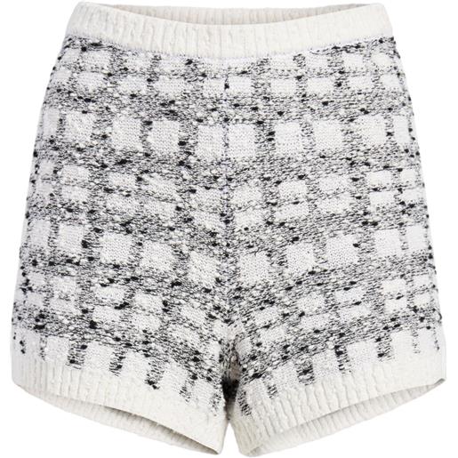 Cinq A Sept shorts adalee bouclé - bianco