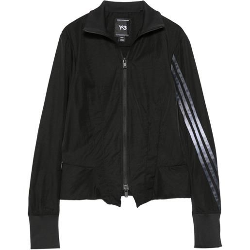 Y-3 giacca con dettaglio a 3 righe - nero