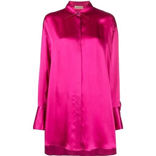 Blanca Vita chemisier corto oversize - rosa