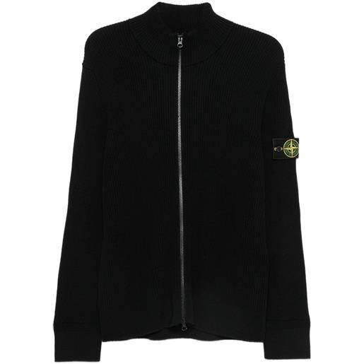 Stone Island maglione con applicazione logo - nero