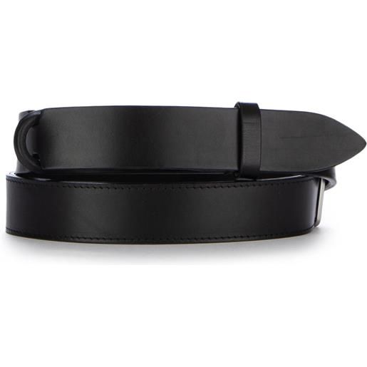 ORCIANI | cintura nobuckle bull nero