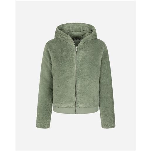Only newanna furry w - felpa - donna - verde