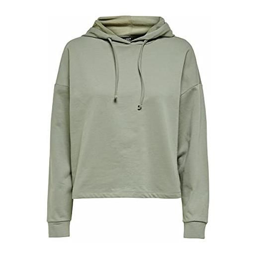 ONLY onldreamer life l/s hood swt noos felpa da donna, ombra, xs