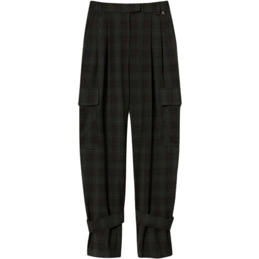 TWINSET pantaloni cargo actitude by twinset in tartan verde