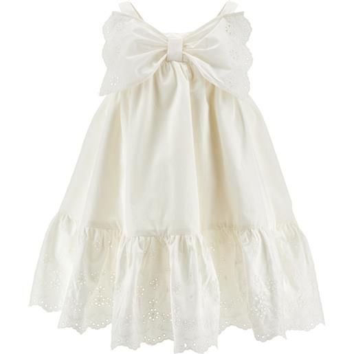 MONNALISA abito fiocco bianco