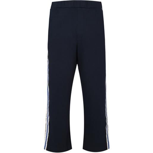 COMMAS pantaloni in jersey a righe - blu