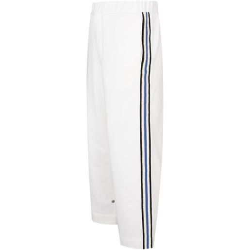 COMMAS pantaloni in jersey a righe - bianco