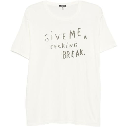 R13 t-shirt con stampa - toni neutri