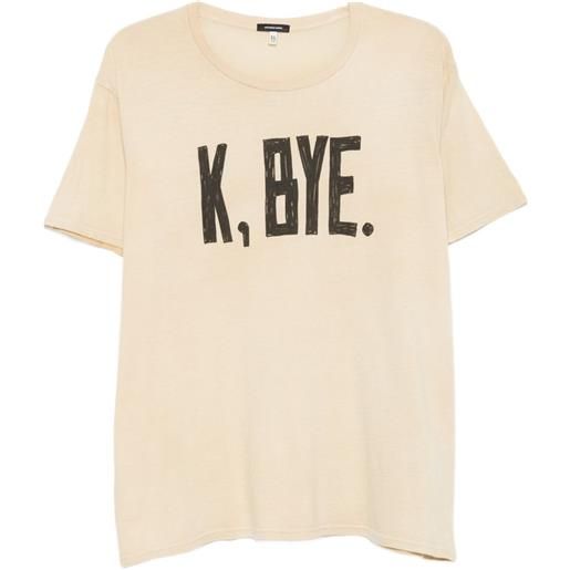 R13 t-shirt k bye boy - toni neutri