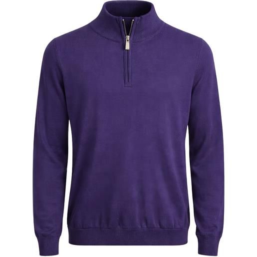 Pal Zileri maglione con zip - viola