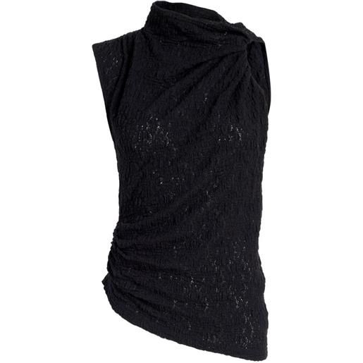 Proenza Schouler White Label top circe in pizzo elasticizzato - nero