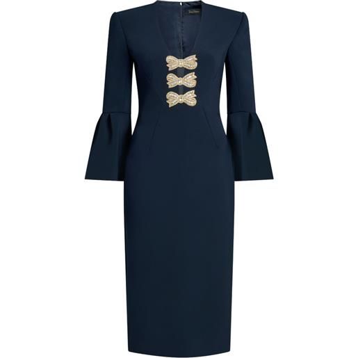 Jenny Packham abito debut con fiocco - blu