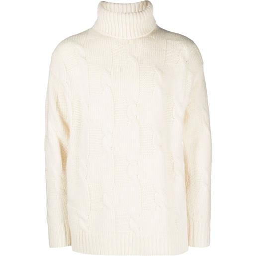 PT Torino roll-neck long-sleeved jumper - toni neutri