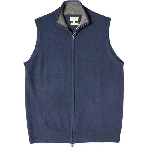 HARTFORD gilet con zip - blu