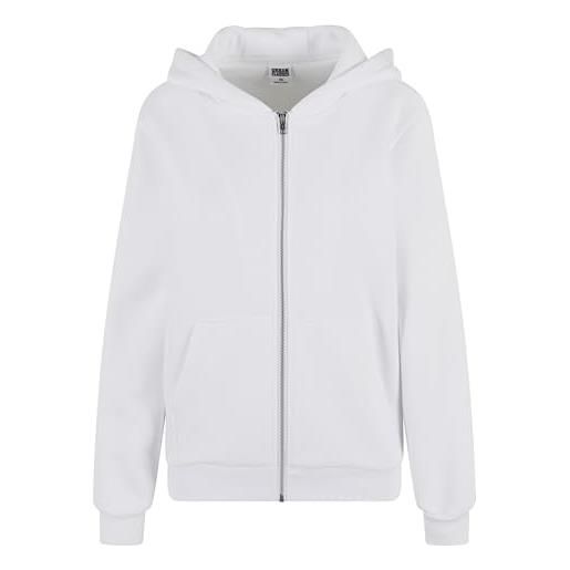Urban Classics tb7286-ladies fluffy zip hoody maglia di tuta, bianco, m uomo