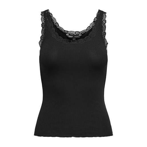 ONLY onlsara sharai lace canotta jrs noos, nero, l