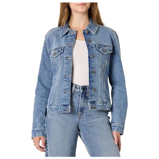 Amazon Essentials giubbotto stile trucker in denim con tasche donna