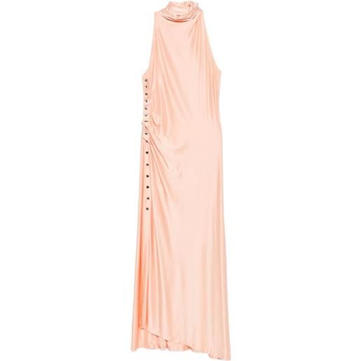 Rabanne abito con ruches - rosa