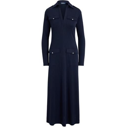 Polo Ralph Lauren abito lungo carmen - blu
