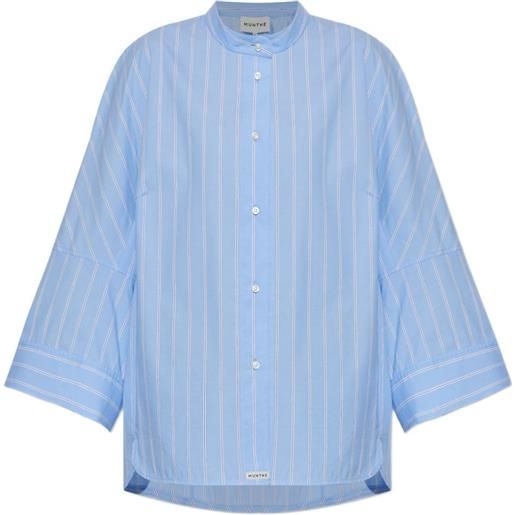 MUNTHE camicia neela a righe - blu