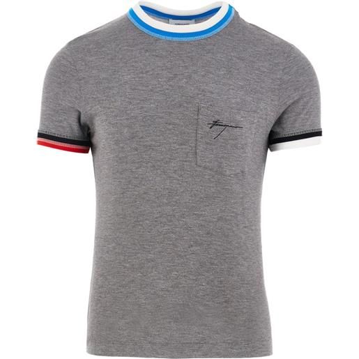 Ferragamo t-shirt con design color-block - grigio