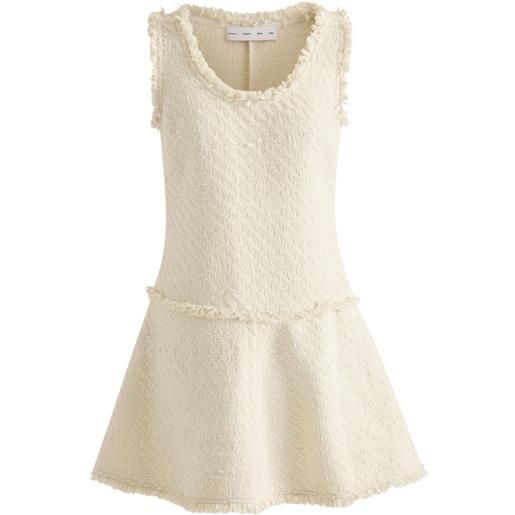 Proenza Schouler White Label abito kaida in tweed con design intrecciato - toni neutri