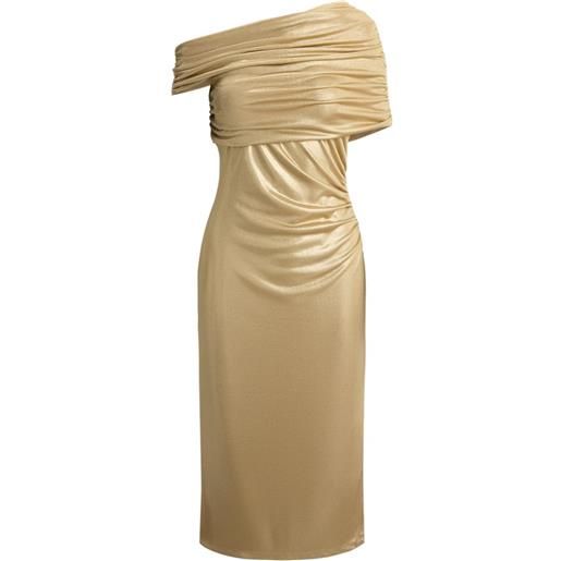 Lauren Ralph Lauren abito midi con spalle scoperte - oro